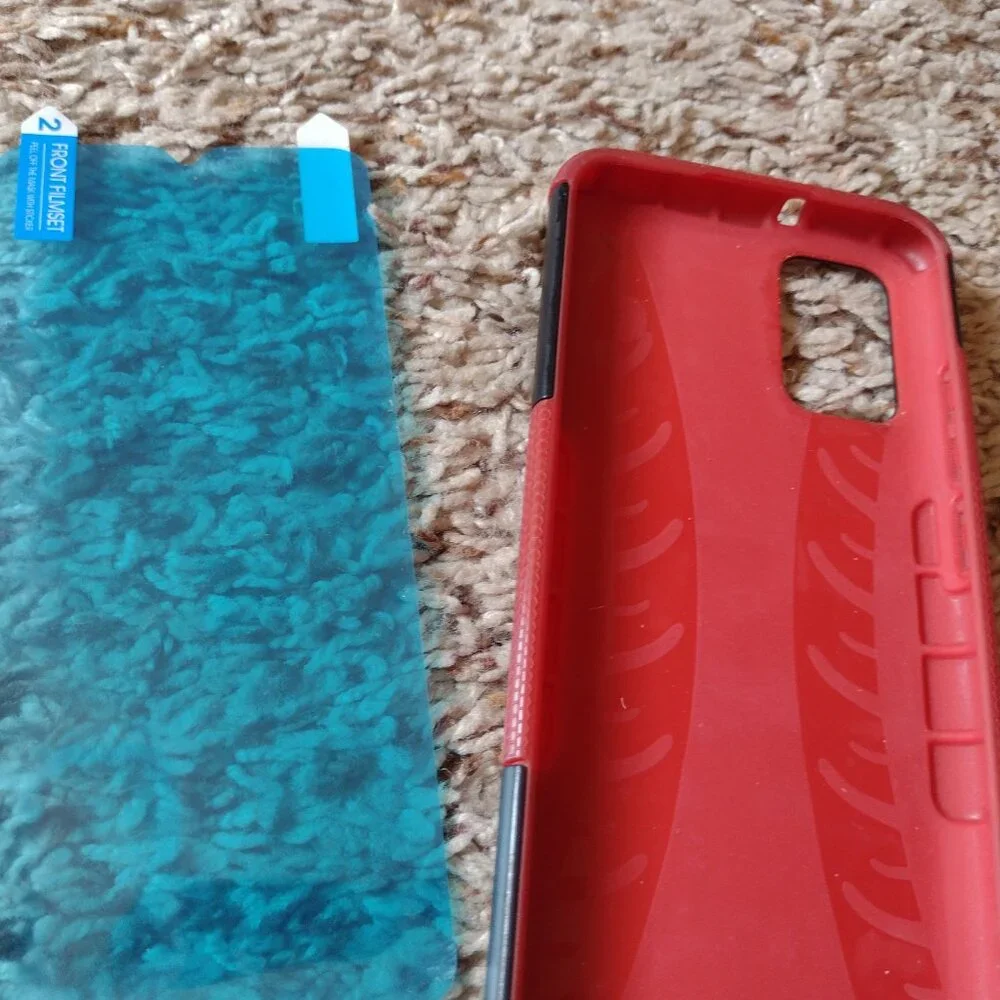 Samsung Galazy A02S phone case and screen protector